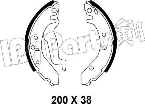 IPS Parts IBL-4410 - Гальмівні колодки autocars.com.ua