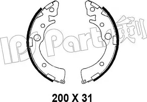 IPS Parts IBL-4412 - Тормозные башмаки, барабанные autodnr.net