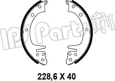 IPS Parts IBL-4502 - Гальмівні колодки autocars.com.ua