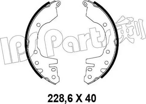 IPS Parts IBL-4529 - Гальмівні колодки autocars.com.ua