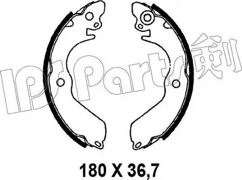 IPS Parts IBL-4587 - Гальмівні колодки autocars.com.ua