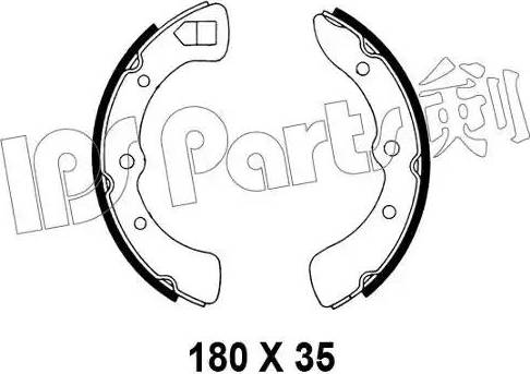 IPS Parts IBL-4604 - Гальмівні колодки autocars.com.ua