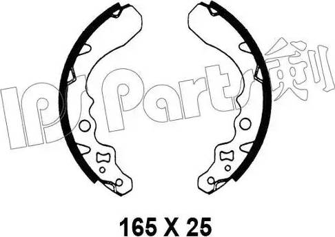 IPS Parts IBL-4608 - Гальмівні колодки autocars.com.ua