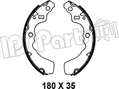 IPS Parts IBL-4613 - Гальмівні колодки autocars.com.ua