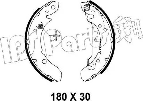 IPS Parts IBL-4701 - Гальмівні колодки autocars.com.ua