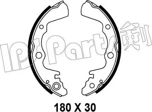 IPS Parts IBL-4707 - Тормозные башмаки, барабанные autodnr.net