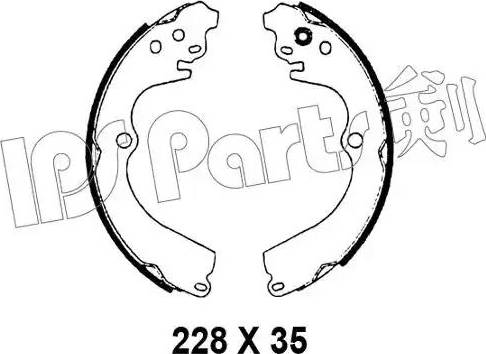 IPS Parts IBL-4798 - Гальмівні колодки autocars.com.ua