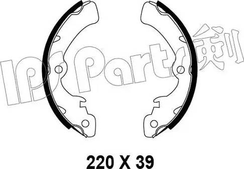 IPS Parts IBL-4801 - Гальмівні колодки autocars.com.ua