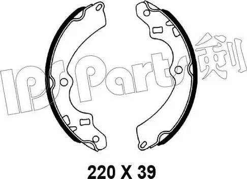 IPS Parts IBL-4809 - Тормозные башмаки, барабанные autodnr.net