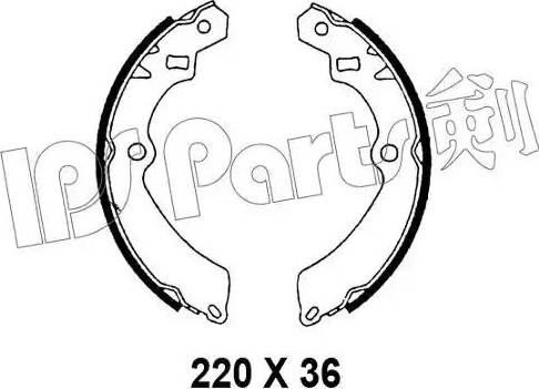 IPS Parts IBL-4814 - Тормозные башмаки, барабанные autodnr.net