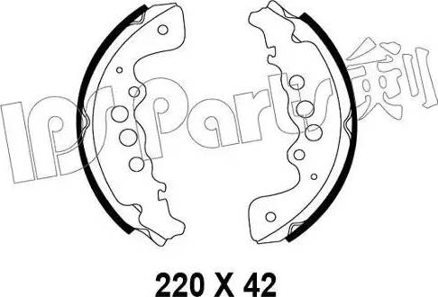 IPS Parts IBL-4818 - Гальмівні колодки autocars.com.ua