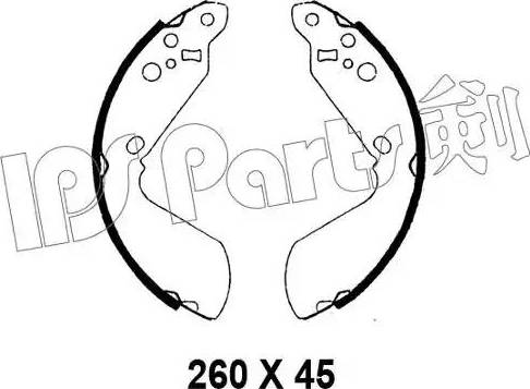 IPS Parts IBL-4898 - Гальмівні колодки autocars.com.ua