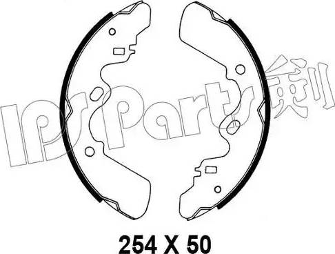 IPS Parts IBL-4901 - Гальмівні колодки autocars.com.ua