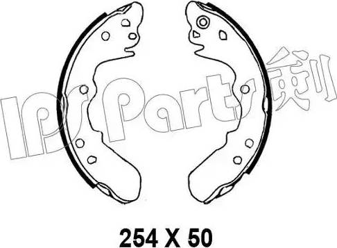 IPS Parts IBL-4991 - Тормозные башмаки, барабанные autodnr.net