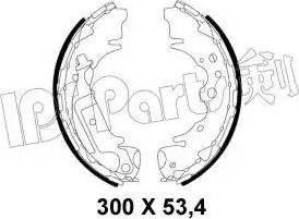 IPS Parts IBL-4K09 - Тормозные башмаки, барабанные autodnr.net