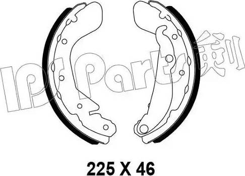 IPS Parts IBL-4W03 - Гальмівні колодки autocars.com.ua