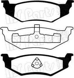 IPS Parts IBR-1016 - Гальмівні колодки, дискові гальма autocars.com.ua