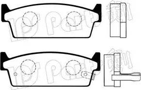 IPS Parts IBR-1124 - Гальмівні колодки, дискові гальма autocars.com.ua