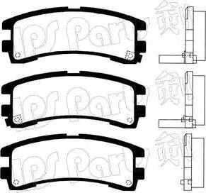 IPS Parts IBR-1128 - Тормозные колодки, дисковые, комплект autodnr.net