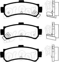 IPS Parts IBR-1196 - Тормозные колодки, дисковые, комплект autodnr.net