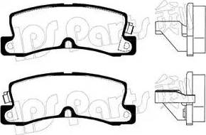 IPS Parts IBR-1205 - Гальмівні колодки, дискові гальма autocars.com.ua