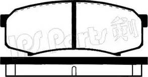 IPS Parts IBR-1210 - Тормозные колодки, дисковые, комплект autodnr.net