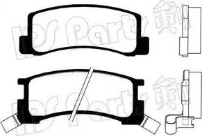 IPS Parts IBR-1261 - Тормозные колодки, дисковые, комплект autodnr.net