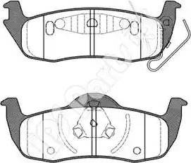 IPS Parts IBR-1990 - Гальмівні колодки, дискові гальма autocars.com.ua