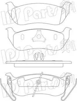 IPS Parts IBR-1991 - Гальмівні колодки, дискові гальма autocars.com.ua