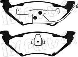 IPS Parts IBR-1995 - Гальмівні колодки, дискові гальма autocars.com.ua