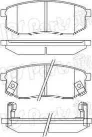 IPS Parts IBR-1H05 - Гальмівні колодки, дискові гальма autocars.com.ua