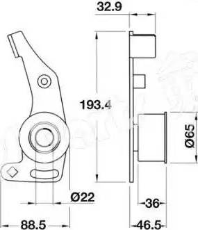 IPS Parts ITB-6003 - Натяжитель, ремень ГРМ autodnr.net