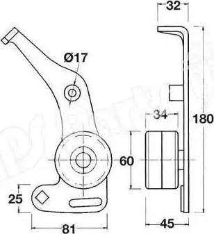 IPS Parts ITB-6004 - Натягувач, зубчастий ремінь autocars.com.ua