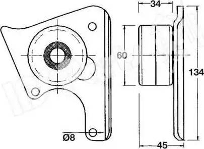 IPS Parts ITB-6005 - Натяжитель, ремень ГРМ autodnr.net