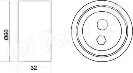 IPS Parts ITB-6007 - Натягувач, зубчастий ремінь autocars.com.ua