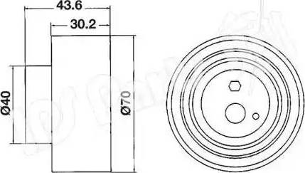 IPS Parts ITB-6106 - Натяжитель, ремень ГРМ autodnr.net