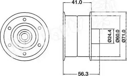 IPS Parts ITB-6114 - Натяжитель, ремень ГРМ autodnr.net