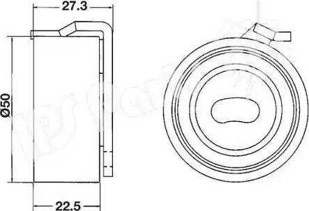 IPS Parts ITB-6115 - Натягувач, зубчастий ремінь autocars.com.ua