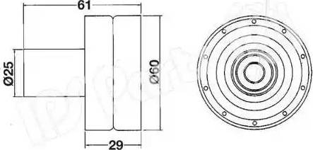 IPS Parts ITB-6116 - Натяжитель, ремень ГРМ autodnr.net