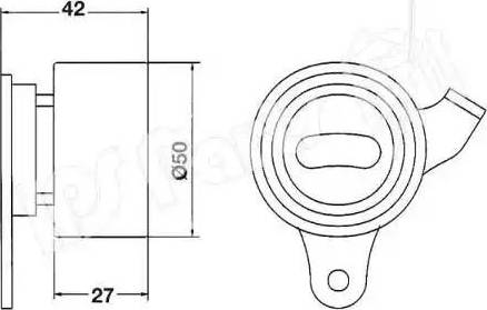 IPS Parts ITB-6207 - Натяжитель, ремень ГРМ autodnr.net