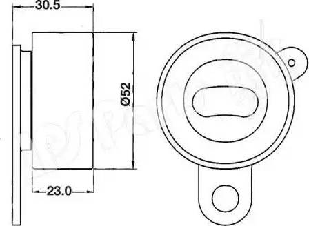 IPS Parts ITB-6208 - Натяжитель, ремень ГРМ autodnr.net