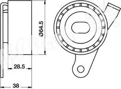 IPS Parts ITB-6210 - Натяжитель, ремень ГРМ autodnr.net