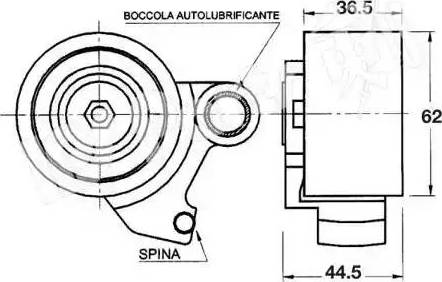 IPS Parts ITB-6212 - Натягувач, зубчастий ремінь autocars.com.ua