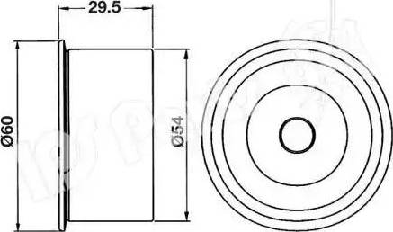 IPS Parts ITB-6216 - Натягувач, зубчастий ремінь autocars.com.ua