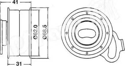 IPS Parts ITB-6224 - Натягувач, зубчастий ремінь autocars.com.ua