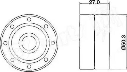 IPS Parts ITB-6230 - Натяжитель, ремень ГРМ autodnr.net