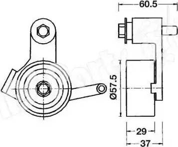 IPS Parts ITB-6237 - Натяжитель, ремень ГРМ autodnr.net