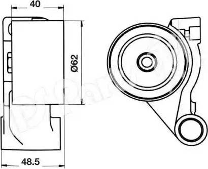 IPS Parts ITB-6247 - Натяжитель, ремень ГРМ autodnr.net