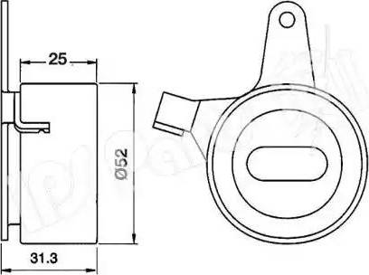 IPS Parts ITB-6301 - Натяжитель, ремень ГРМ autodnr.net