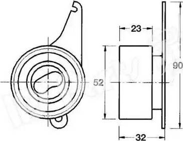 IPS Parts ITB-6303 - Натягувач, зубчастий ремінь autocars.com.ua